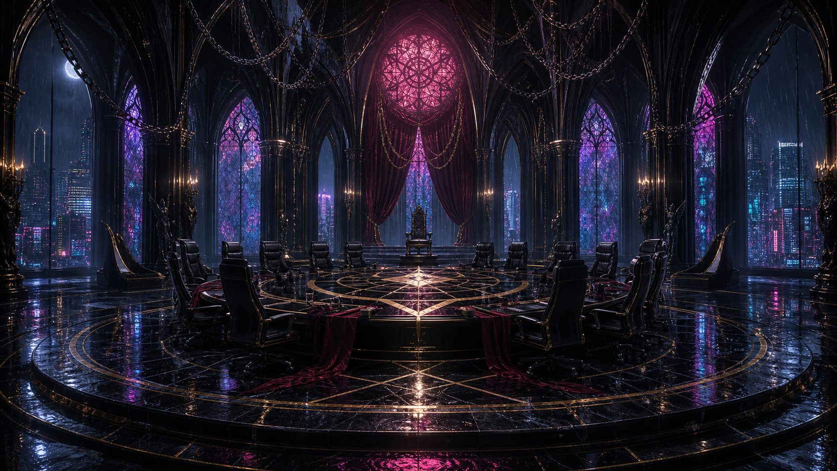 Moonlit cathedral