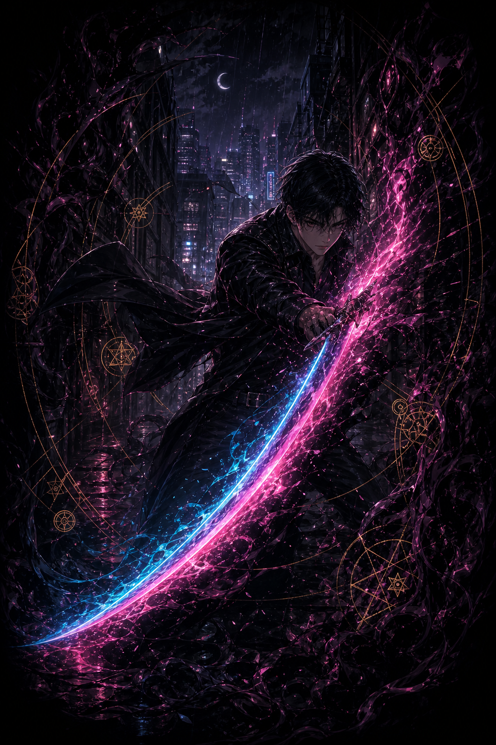 Neon Cut — attack card