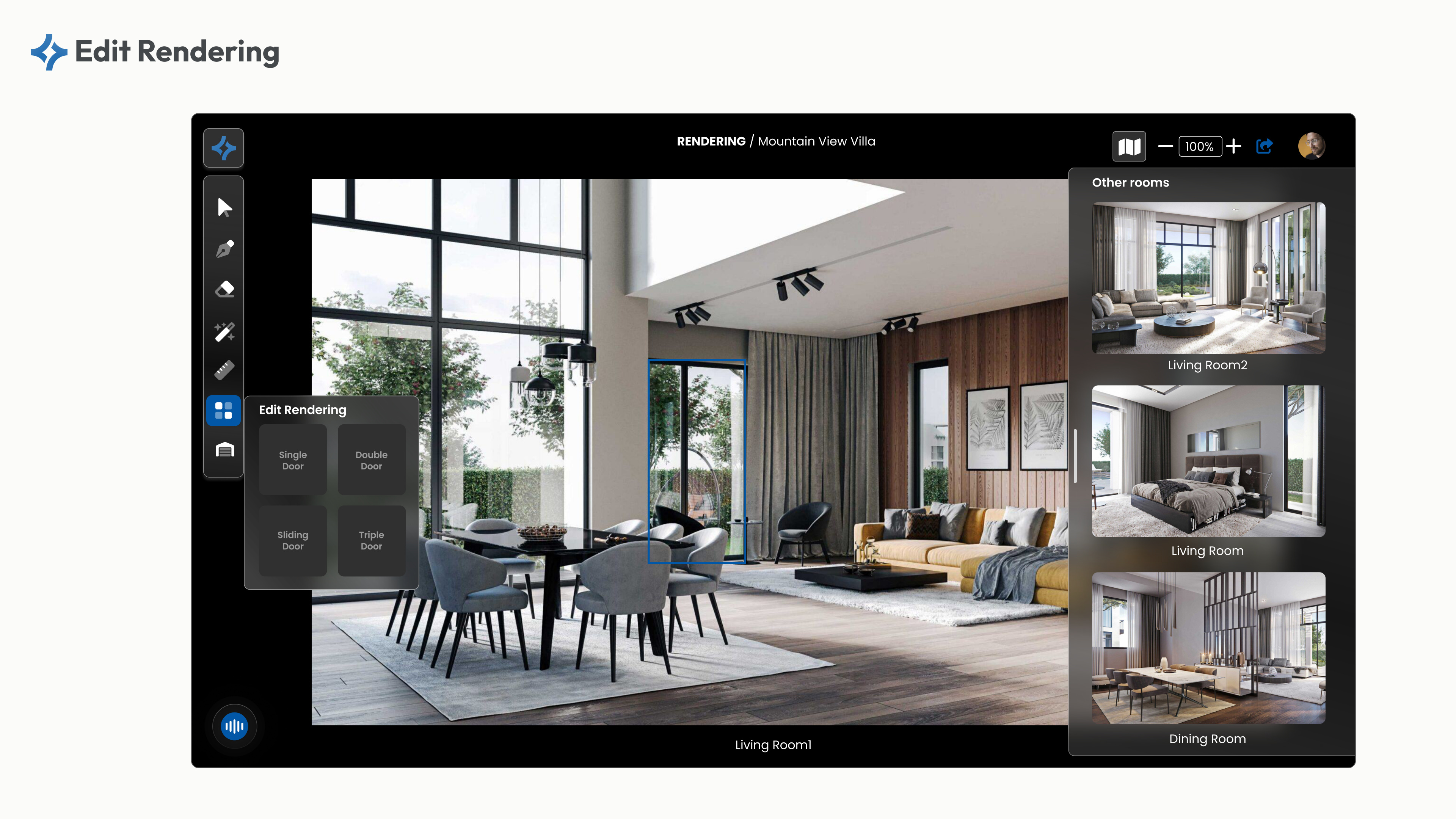 Multi-room Rendering