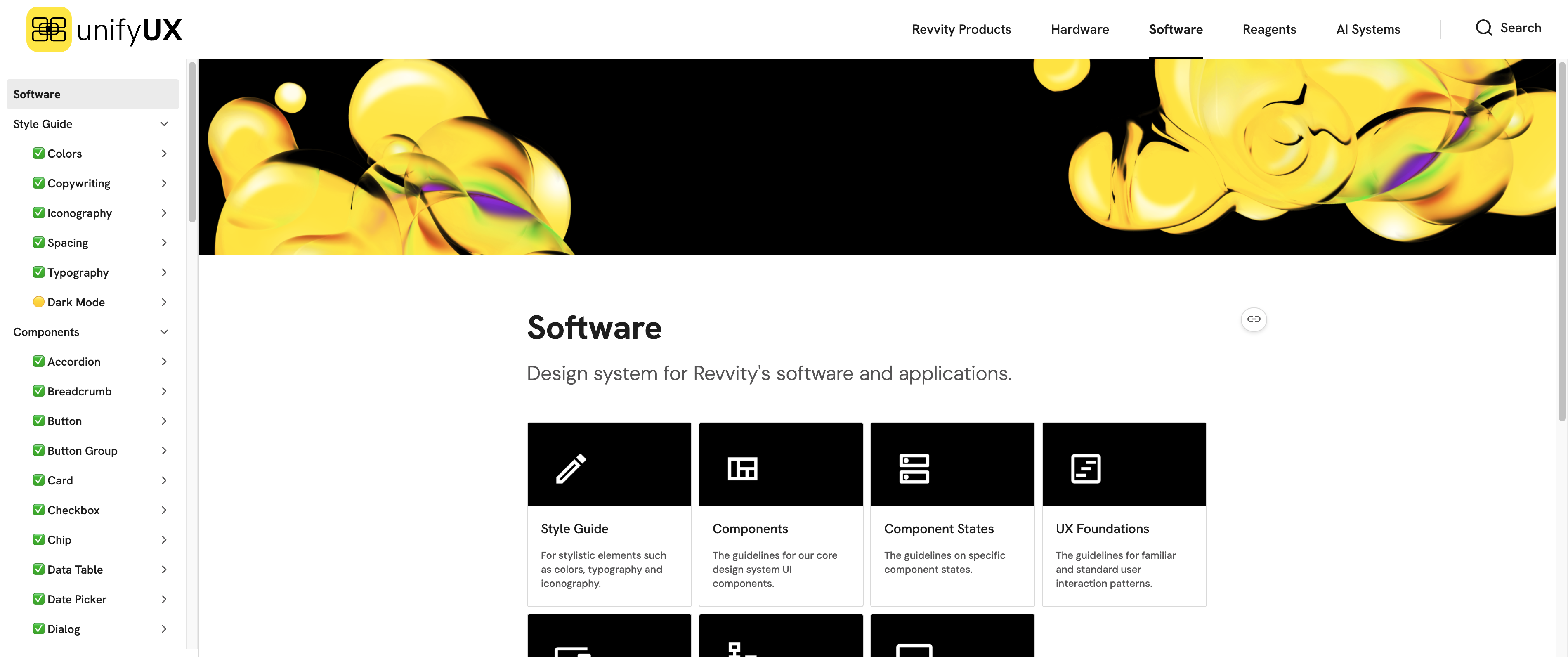 UnifyUX Software design system overview