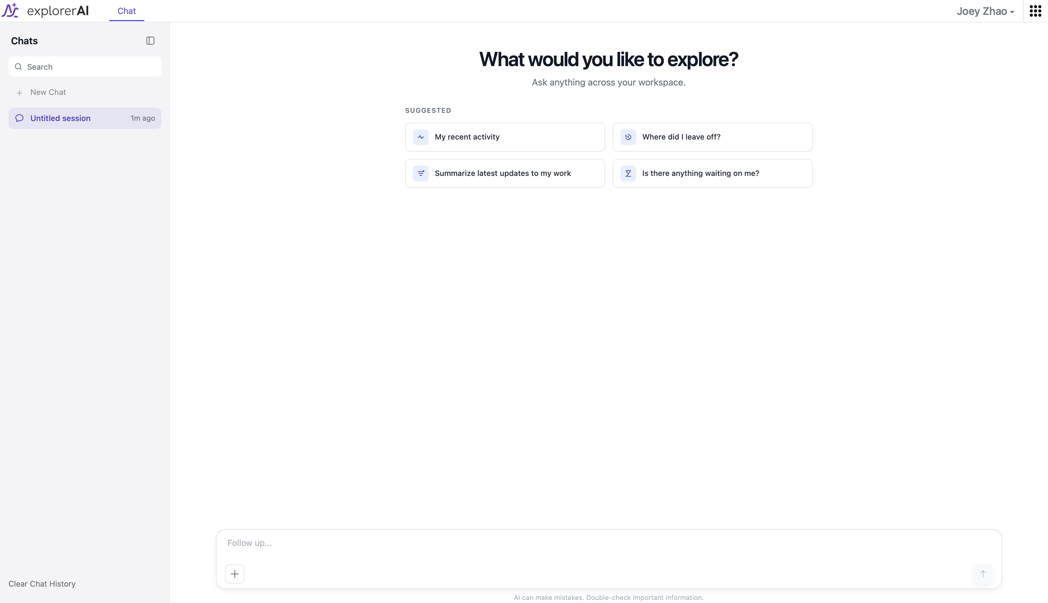 Signals AI explorer: What would you like to explore? Ask anything across your workspace.