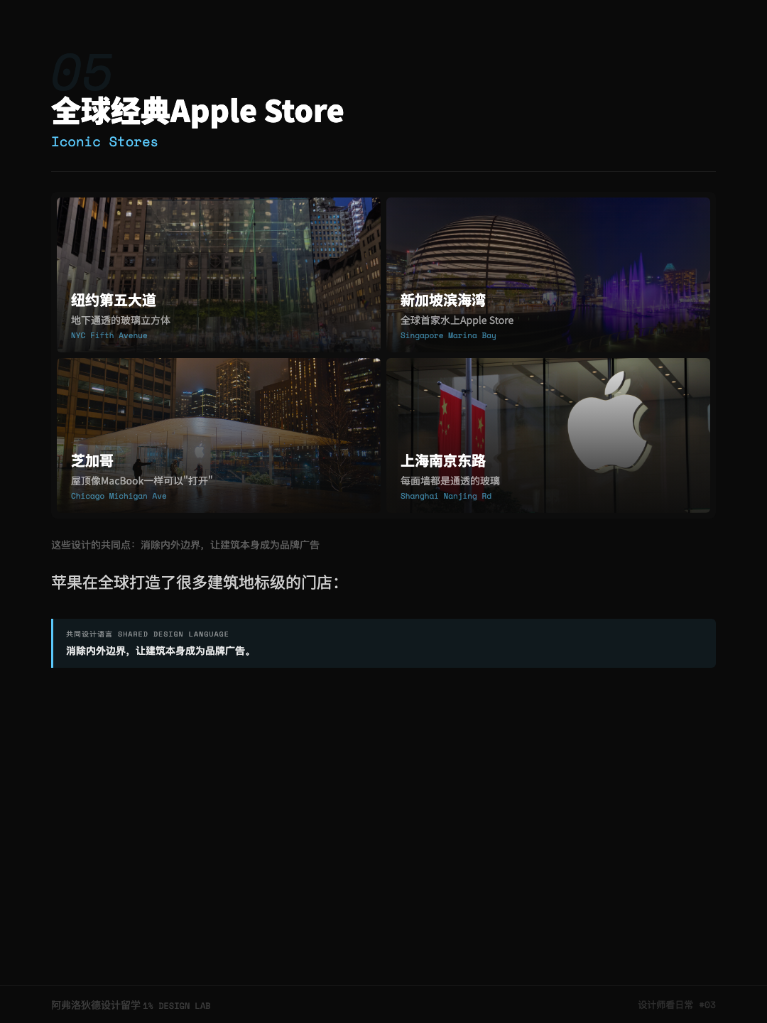 全球地标级 Apple Store:玻璃立方体与水上球体